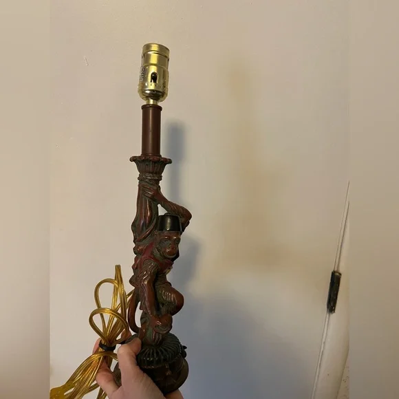 Rare monkey lamp base